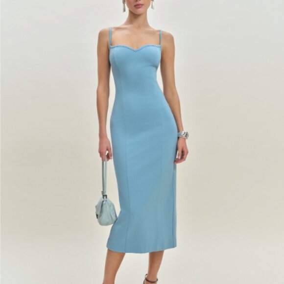 Reformation Dresses & Skirts - Reformation Remi Knit Dress Blue - Size S